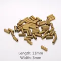 Zylindrische Messing-Kleinteile in Goldoptik, 11mm x 3mm, für Schmuck oder Industrie - Edelstahl / 11*3mm / Gold