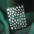 Adesivo per unghie a rilievo 5D motivo colline TS-086 con finitura semitrasparente - TS-086 Texture a Collina