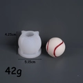 Molde de silicona con forma de béisbol para velas y jabones DIY con dimensiones - Béisbol