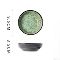 Piccola ciotola per condimenti in ceramica con smalto verde puntinato e 9,5x3,5 cm - GK Verde