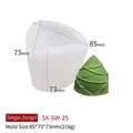 Stampo in silicone Zongzi per candele fai da te Festival delle Barche Drago 85x75x73mm - Zongzi Singolo SW-25