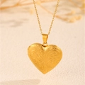 Gold Patterned Heart Locket 1
