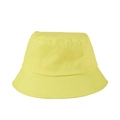 Classic bright yellow cotton bucket hat with multi-row stitched brim for sun protection - M (56-58cm) / Lemon Yellow