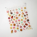 3D reliëf nagelstickers M-128 met dessertontwerpen zoals donuts en cupcakes - Dessertserie (M-128)