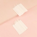 Micro disposable eyelash extension swabs in white with textured non-slip handles - White 100 Pcs Pouch Pack