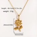 Collana con ciondolo a girasole placcata oro 18K con misure di dimensione e peso - Girasole
