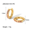 Gold with Pink Zircon