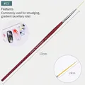 Misscheering #03 red wood handle nail art liner brush with 1.9cm long fine bristles - Rosewood Handle Liner Brush 3# (19mm)