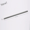 Reusable 26.5cm translucent grey Tritan straw with 1.2cm wide diameter for bubble tea - Beveled Straw / 1.2*26.5cm / Black