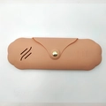 Custodia per pennelli trucco in silicone rosa con motivo a rilievo per uso viaggio - Nuovo Cachi