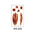 Waterproof Halloween temporary tattoo sticker WS-249 with realistic wound and scar designs - Gunshot Tear (WS249)