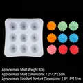 Moule en silicone gris à 9 trous en spirale pour petits chocolats et bonbons - 6#B1116 / Vert foncé