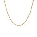 Elegant 18K gold plated copper box chain necklace with high gloss finish and minimalist style - Box Chain 45+5cm