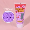 DIY simulation cream glue in purple 12# shade for handmade crafts in a 50ml tube - 50g + 1 Nozzle / Purple