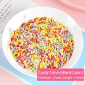 Confettis colorés en pâte polymère dans un bol blanc pour décoration de gâteaux - Pack de 500g / Multicolore