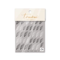 Close-up of thin black and white butterfly wing nail art stickers with delicate texture - Black and White Cicada Wings (to 293)