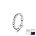 S925 sterling silver vintage star ring featuring D color moissanite and GRA certificate - US Size 5 / S925 Sterling Silver (Wide)