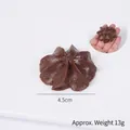 Chocolate flower shaped cookie keychain model 4.5cm diameter weight approx. 13g - Light Coffee Flower Cookie - No Ring