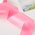4cm rose pink satin ribbon with glossy finish for DIY gift wrapping and wedding decor - Deep Pink
