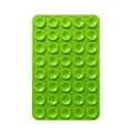 Square bright green silicone 24-suction cup pad for non-slip mobile phone attachment - Double-Sided Style (80-Suction Cup) / Green
