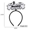 Halloween felt headband with ghosts and bats, 21x16cm party accessory for adults and kids - Happy Halloween Multi-Element Style (AA Style)