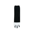 Thick coral fleece cat paw socks in black and white for winter home comfort - Solid Black