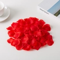Artificial red rose petals made of non-woven fabric for wedding party decorations - Red
