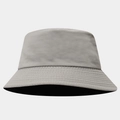 Close-up of light gray quick-dry bucket hat with reinforced multi-row brim stitching - Gray