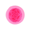 Pink silicone mold with geometric flower pattern for handmade candle and soap making - 1# Pink-Lotus