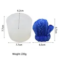Christmas mitten silicone mold with knitted texture for 3D candle making 220g - Glove 220g