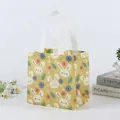 Reusable non-woven Easter gift bag with yellow background and cartoon rabbit patterns - CBD06-Horizontal