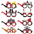 Set de 8 gafas de fiesta de rock con diseño de guitarra y calavera para cumpleaños - Gafas Rock (Y-00564)