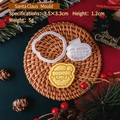Mini Kerstman koekjesvorm en stempelset voor kerstmis doe-het-zelf bakken thuis - E3028-Kerstman