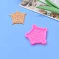Halloween spider web silicone mold for DIY baking and cake decorating with finished sample - Small Web (Diameter 5cm)