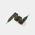 Largeur 5cm Longueur 110cm / Sangle verte avec boucle dorée