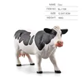 Realistic black and white Holstein cow figurine, solid toy model 12.5x7.5cm, 160g - Single Holstein Cow 160g