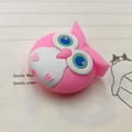 Pink owl silicone cable bite protector accessory for charging wire decoration - Owl