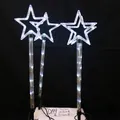 Outdoor LED star garden light stake 67cm height for Christmas festive decoration - Style 11-Five-Pointed Star Landscape Lamp / 67cm Height