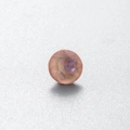 Pink orange iridescent round faceted zircon gemstone for DIY ear stud accessories - 6.2MM / Pink Orange/Mocha (39#)
