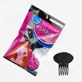 Black insert comb hair pad with hook and loop for invisible volume and pompadour style - 1 Piece Hair Comb Base