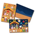 DIY Christmas Nativity Scene sticker set for kids featuring baby Jesus and stable characters - YS Nativity Scene Sticker Set