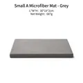 Gray microfiber rectangular jewelry display tray 30x18x2cm for rings and necklaces - EC03912 Microfiber Base Plate Small A Grey