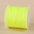 Fluorescent yellow 0.8mm nylon cord spool for manual jewelry weaving and DIY projects - Neon Yellow
