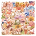 50 pieces of watercolor forest animal and fairy tale PET waterproof stickers for DIY crafts - Little Fairy-54pcs