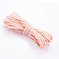 Roll of 5mm braided nylon rope in pink with white dots for DIY accessories and crafts - 5mm / Pink