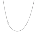 Sleek 3x600mm silver twist chain necklace in titanium steel with lobster clasp - Steel Color(KN228839-Z)