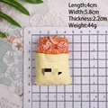 Resin orange fruit miniature magnet in mesh bag, size 5.8cm x 4cm, weight 44g - Style I