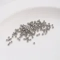 Polished silver color 14K gold filled spacer beads for DIY jewelry making sets - Platinum Color Crimp Bead / 1.5mm/100Pcs