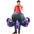 Funny inflatable octopus costume in black and purple for festive party performances - Black Octopus / One Size