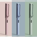Stylos Morandi mats en rose, bleu et vert avec clip en U et fenêtre d'encre - Set de 3 Morandi Rose/Bleu/Vert